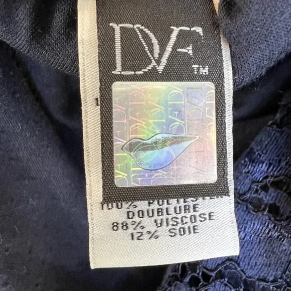 NEW Diane von Furstenberg DVF Navy Blue Lace Dress $358 - Picture 14 of 16